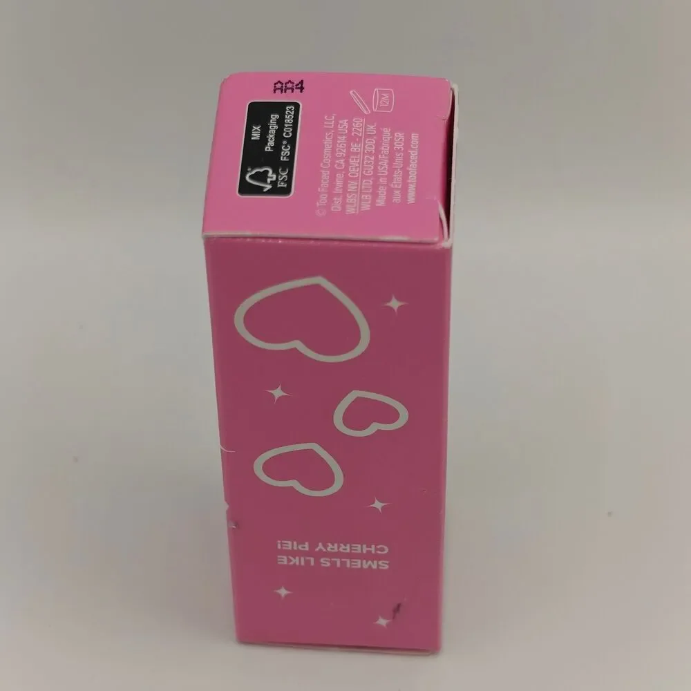Too Faced Kissing Jelly Gloss Cherry Pie Lip Oil New in Box
